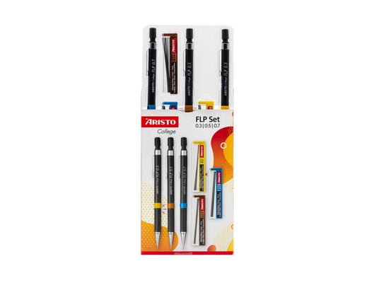 Aristo | College Feinminenstift FLP 3+3 Set | Minen 0.35/0.5/0.7 HB