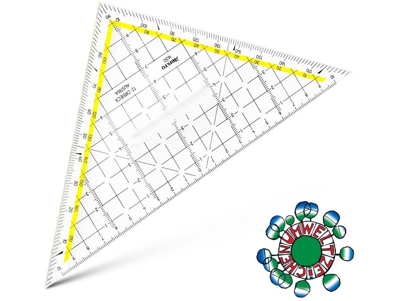 Aristo | TZ-Dreieck 22.5cm | mit Griff, Facette, Tuschenoppen