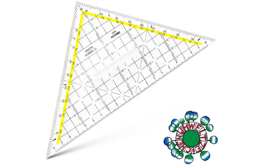 Aristo | TZ-Dreieck 22.5cm | mit Griff, Facette, Tuschenoppen