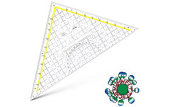 Aristo | TZ-Dreieck 32.5cm | mit Griff, Facette, Tuschenoppen