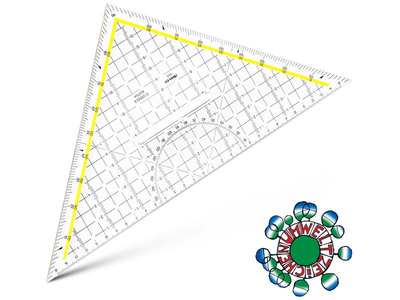 Aristo | TZ-Dreieck 32.5cm | mit Griff, Facette, Tuschenoppen