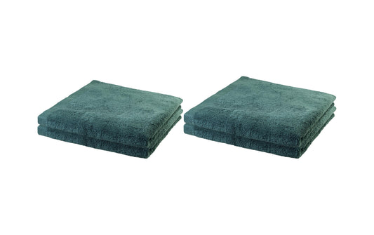COCON | Dusch-/Handtuch, eukalyptus, 4er Set | 100% Baumwolle, 550g/m2, made in Portugal