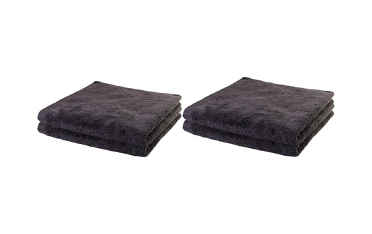 COCON | Dusch-/Handtuch, anthrazit, 4er Set | 100% Baumwolle, 550g/m2, made in Portugal