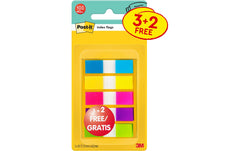 Post-it | Index Mini farbig | 5 x 20 Stück, 11.9 mm x 43.2 mm