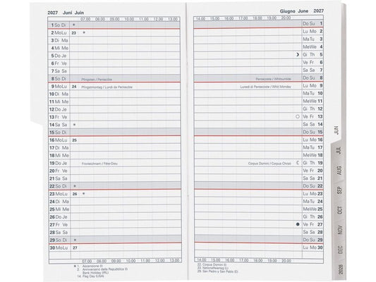 Biella | Ersatzinhalt Planer2027 Luzern | 8.7x15.3cm, 1 M/2S