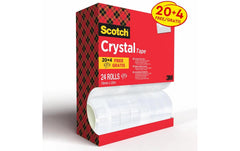 Scotch | 3M Scotch Crystal Klebeband | 19mmx33m Vorteilspack, 24 Rollen