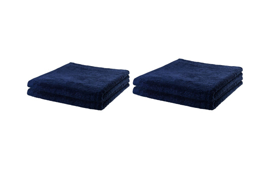 COCON | Dusch-/Handtuch, marine, 4er Set | 100% Baumwolle, 550g/m2, made in Portugal