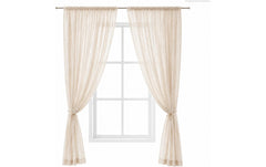 Urbanara | Vorhang 2er-Set Mafalda Nova | Natur 140x245cm