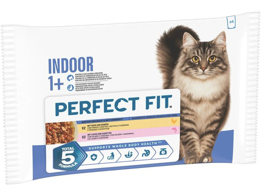 Perfect Fit | Indoor Huhn & Lachs Sauce | 4 x 85g