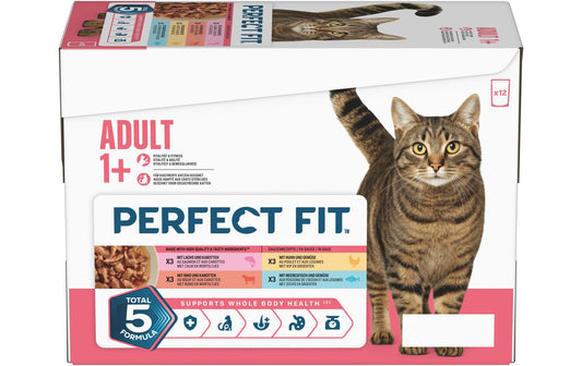 Perfect Fit | Huhn, Rind, Lachs, Meeresfisch | 12 x 85g