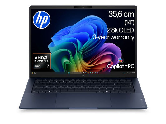 HP Inc. | HP EB X G2a 14 NGAI,RAI7P 450,32,512 | 14 2.8k OL500 AG,no PS,W11P,Blue,2Y Ons