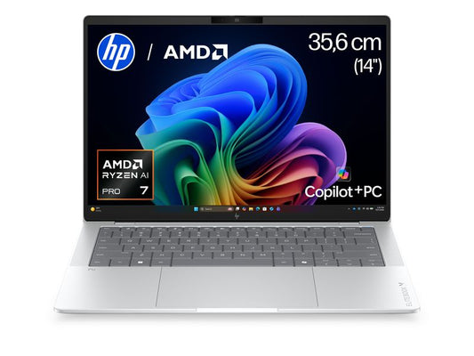 HP Inc. | HP EB X G2a 14 NGAI,RAI7P 450,32,1T | 14 WUXGA 400 AG,W11P,Silver,3Y Ons