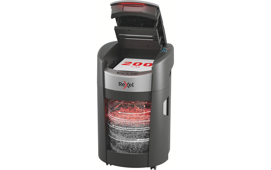Rexel | ShredMax Autofeed 200X | P-4, 200 Blatt, schwarz