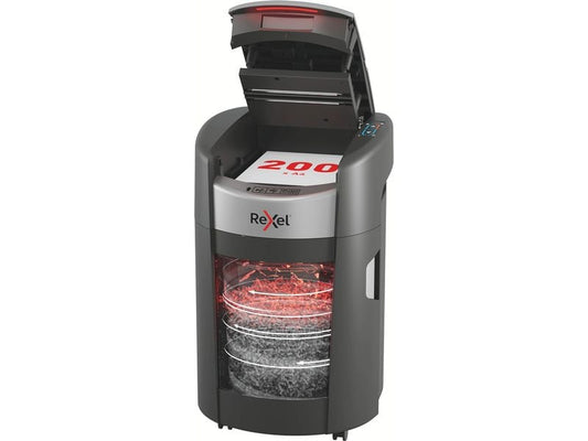 Rexel | ShredMax Autofeed 200X | P-4, 200 Blatt, schwarz