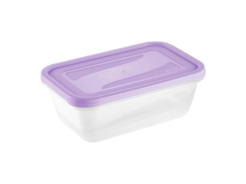 keeeper | Frischhaltedose eckig 2 x 3,3 l | fredo fresh, soft purple