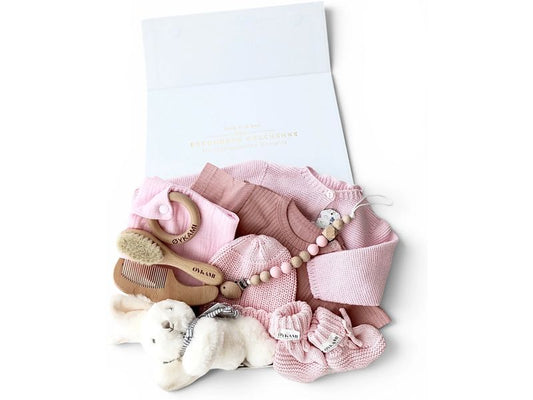 Oykami | Geschenkbox Rosa Verona | Hase Weiss