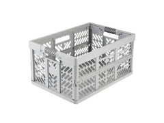 keeeper | Profi-Klappbox mit Softgriffen 45 l | Modell Ben, 54 x 37 x 28 cm, nordic grey