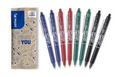 Pilot | FlowPack FriXion Clicker | 2x blau, 2x rot, 2x grün, 2x schwarz