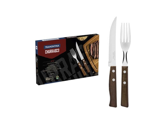 Tramontina | TRADICIONAL Steak-/Pizzabesteckset, 12-tlg | Für 6 Personen