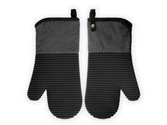 Tiseco | Küchenhandschuh SILO schwarz | 2er Set