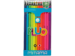 Mitama | Farbstifte Pastelli Laccato Fluo | 3.3mm, 12es Set