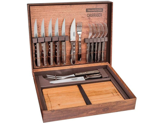 Tramontina | JUMBO BBQ-Koffer, Grillset | 15-teiliges Set