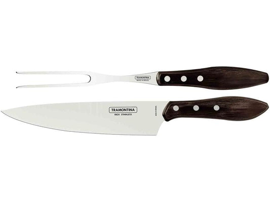 Tramontina | CHURRASCO Tranchier-Set, 2-tlg. | Tranchiermesser, Fleischgabel