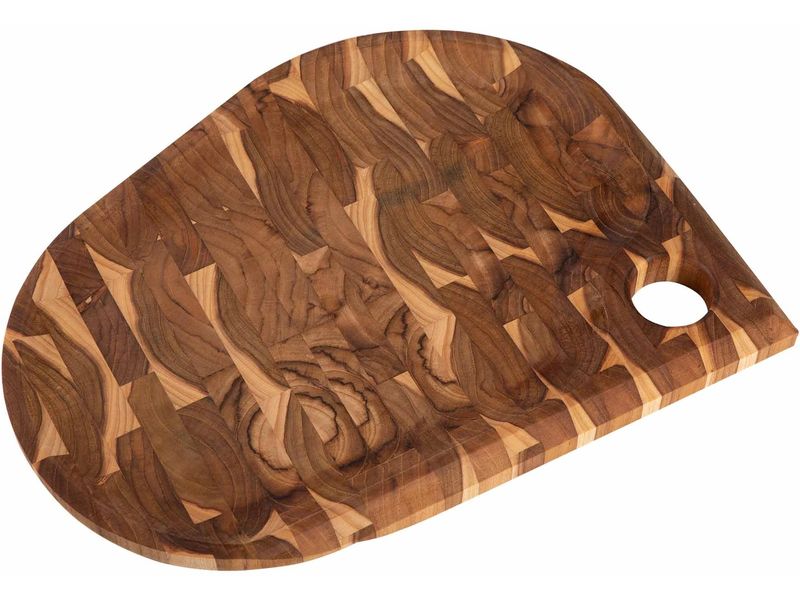 Tramontina | FOLIUM Stirnholz Servierbrett | Teakholz FSC, 40 x 30 x 2,5 cm