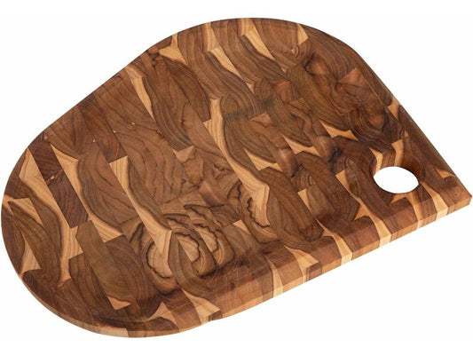 Tramontina | FOLIUM Stirnholz Servierbrett | Teakholz FSC, 40 x 30 x 2,5 cm