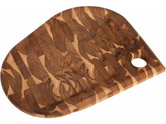 Tramontina | FOLIUM Stirnholz Servierbrett | Teakholz FSC, 40 x 30 x 2,5 cm