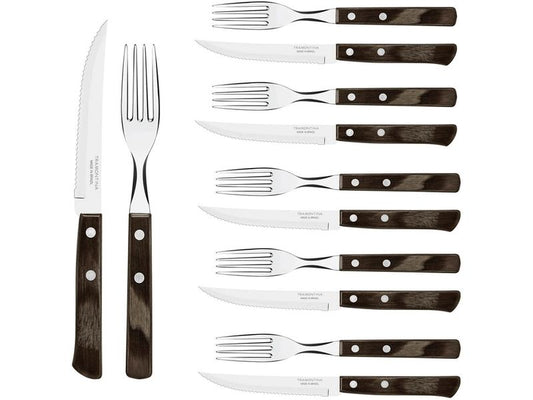 Tramontina | Steak-/Pizzabesteck-Set, 12-tlg | Für 6 Personen
