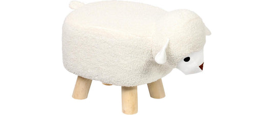 Kesper | Kinderhocker Schaf | Kiefer, B 47 x H 25 x T 25 cm
