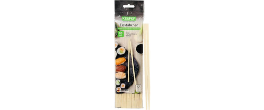 Kesper | Essstäbchen | 10 Stück, Bambus
