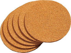 Kesper | Glasuntersetzer Kork Rund | 6 Stück, Ø 10 cm, Stärke: 0,3 cm