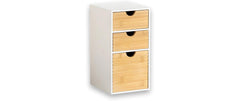 Kesper | Organizer mit 3 Schubladen | Hoch, Weiss