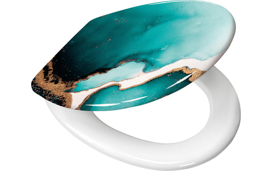 Kleine Wolke | WC-Sitz Teal | Petrol 37x 45 cm
