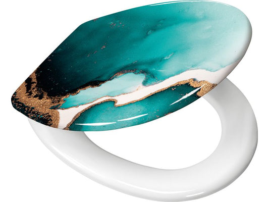 Kleine Wolke | WC-Sitz Teal | Petrol 37x 45 cm