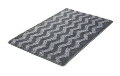 Kleine Wolke | Badteppich Zack | Schiefer 70x120 cm