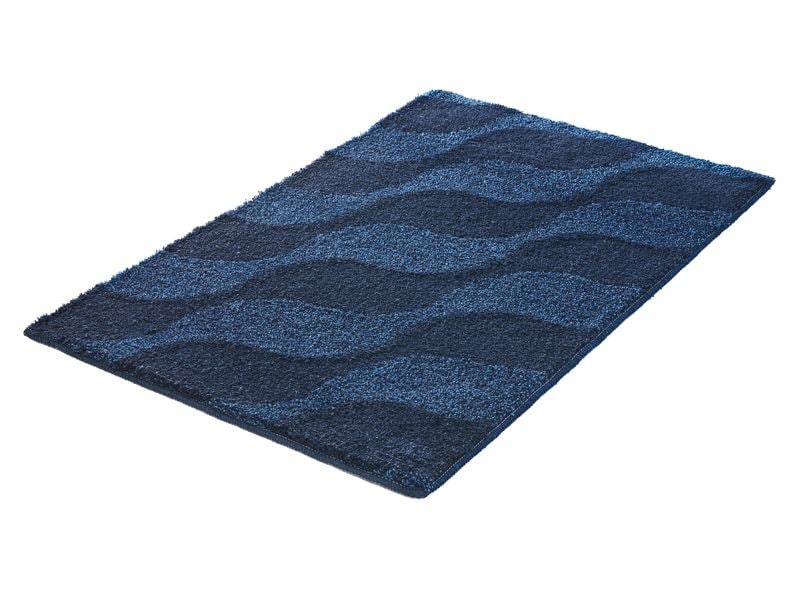 Kleine Wolke | Badteppich Onda | Navy 60x 90 cm
