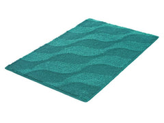 Kleine Wolke | Badteppich Onda | Petrol 70x120 cm