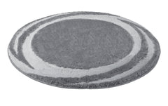 Kleine Wolke | Badteppich Mystic | Anthrazit 100 cm rund