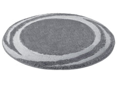 Kleine Wolke | Badteppich Mystic | Anthrazit 100 cm rund