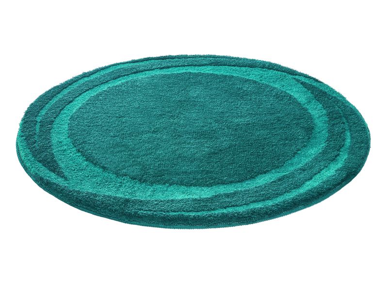Kleine Wolke | Badteppich Mystic | Petrol 100 cm rund