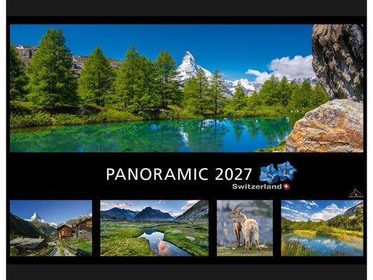 Calendaria | Kalender 2027 Panoramic Switzerl | 48 x 33 cm
