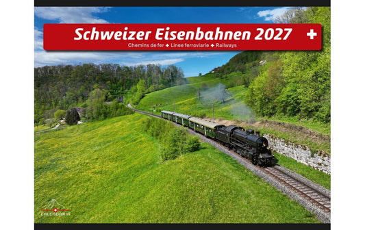 Calendaria | Kalender 2027 Eisenbahnen | 31.5 x 23 cm