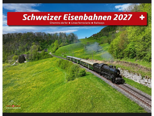 Calendaria | Kalender 2027 Eisenbahnen | 31.5 x 23 cm