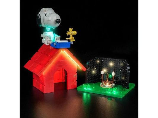 BrickBling | BeleuchtungsSet LEGO 21368 Peanuts Snoopys | mit Fernbedienung