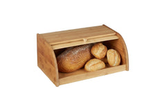 relaxdays | Brotkasten Bambus | H x B x T: ca. 16,5 x 40 x 27,5cm