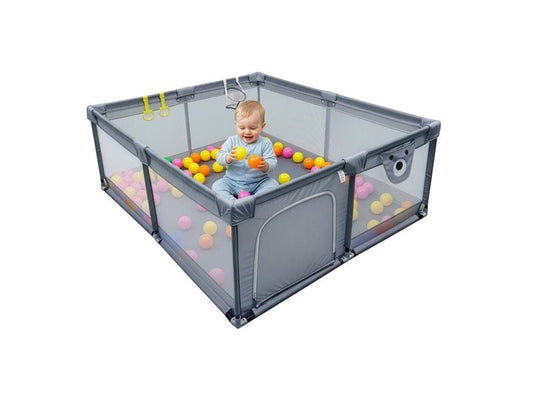 relaxdays | Laufstall Baby mit 50 Bällen | 180 x 200 cm