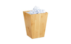 relaxdays | Papierkorb | Bambus, 6 Liter